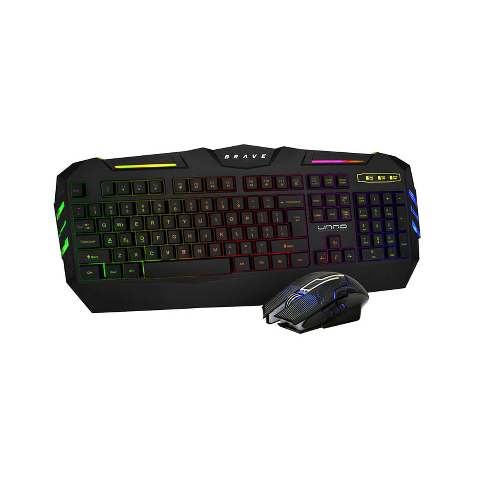 Unno BRV82 Brave Gaming Keyboard + Mouse Combo KB6782