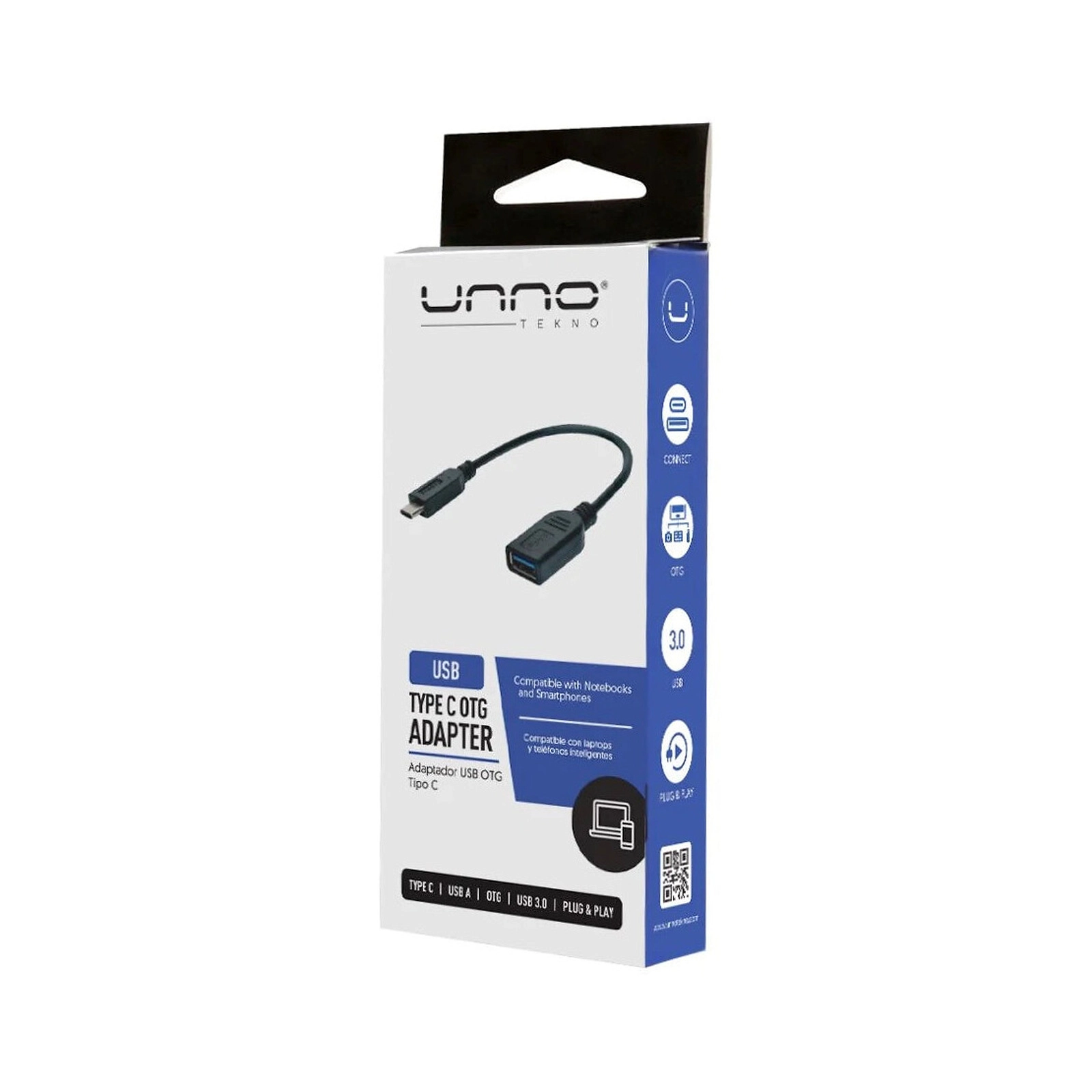 Unno Adapter Type C to OTG ad4203bk