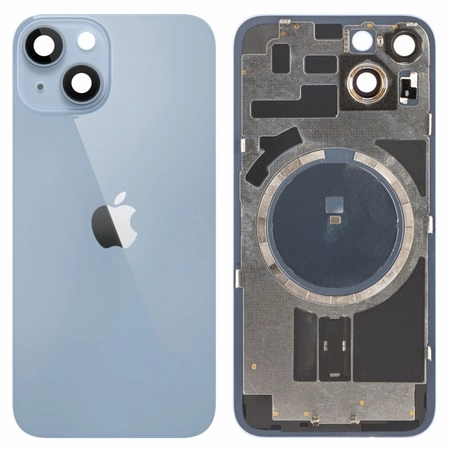 glass back iphone 14 BLUE
