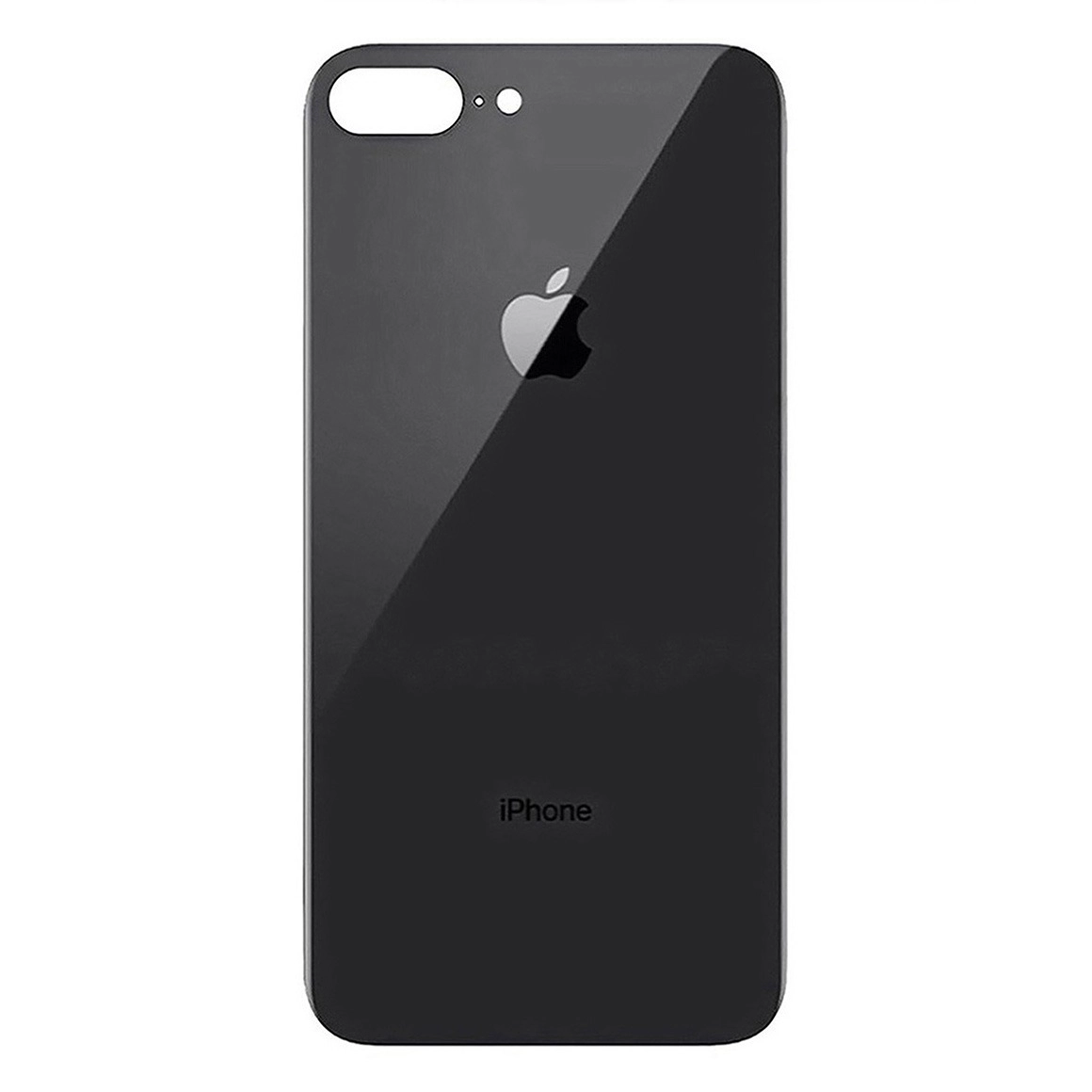 glass back iphone 8+ BLACK