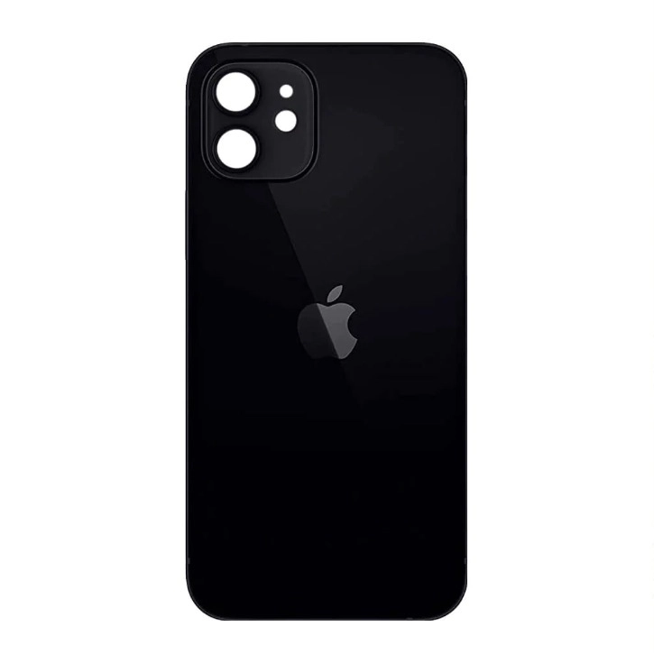 glass back iphone 12 BLACK