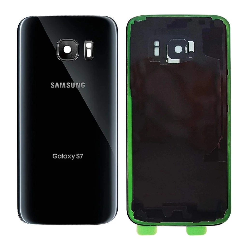 glass back sam s7 BLACK