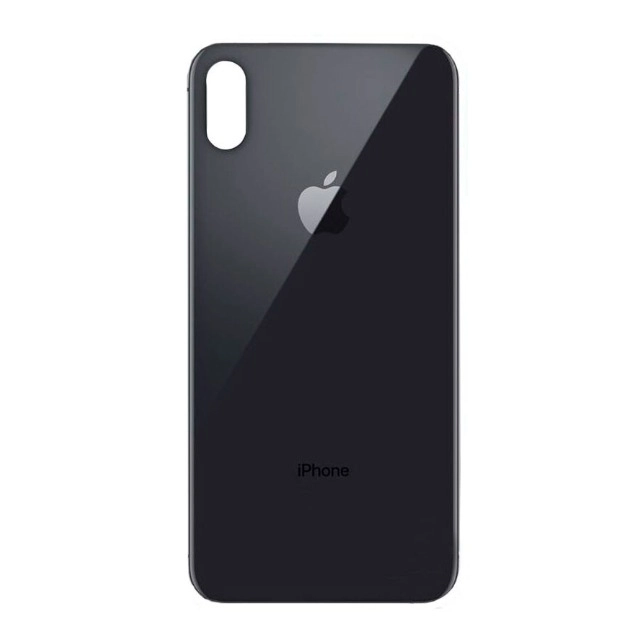 glass back iphone xs Black