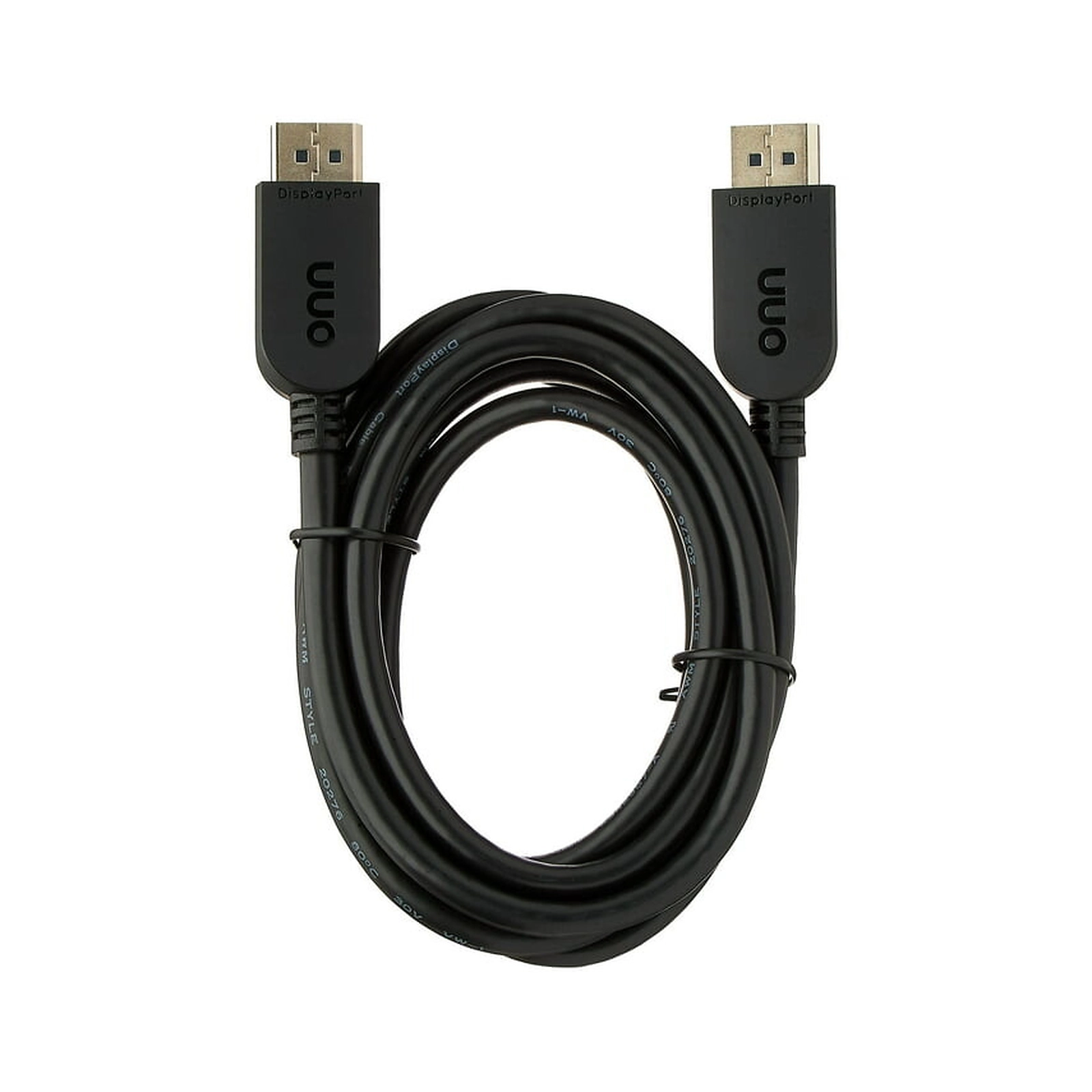 Unno Cable DisplayPort to DisplayPort Cable 1.8m / 6ft - CB4060BK