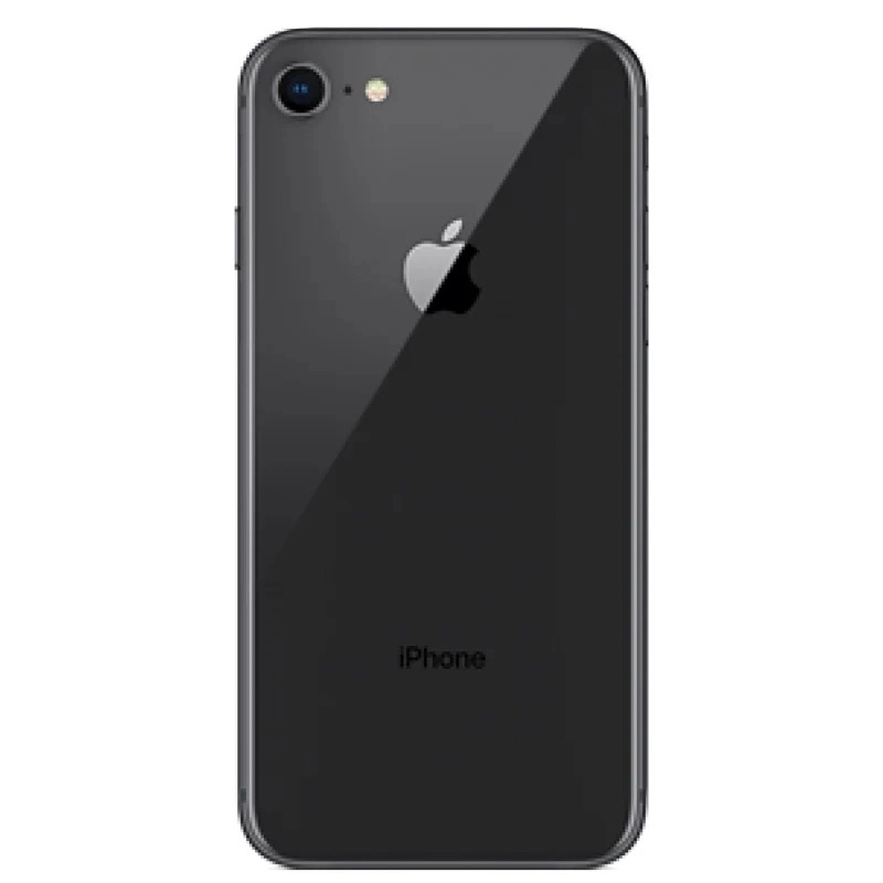 glass back iphone 8 Black