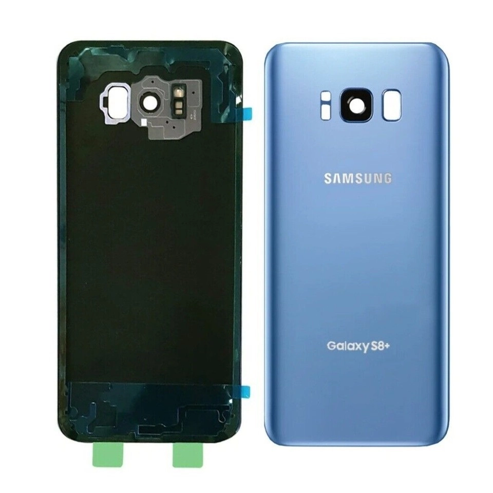glass back sam s8+ Blue