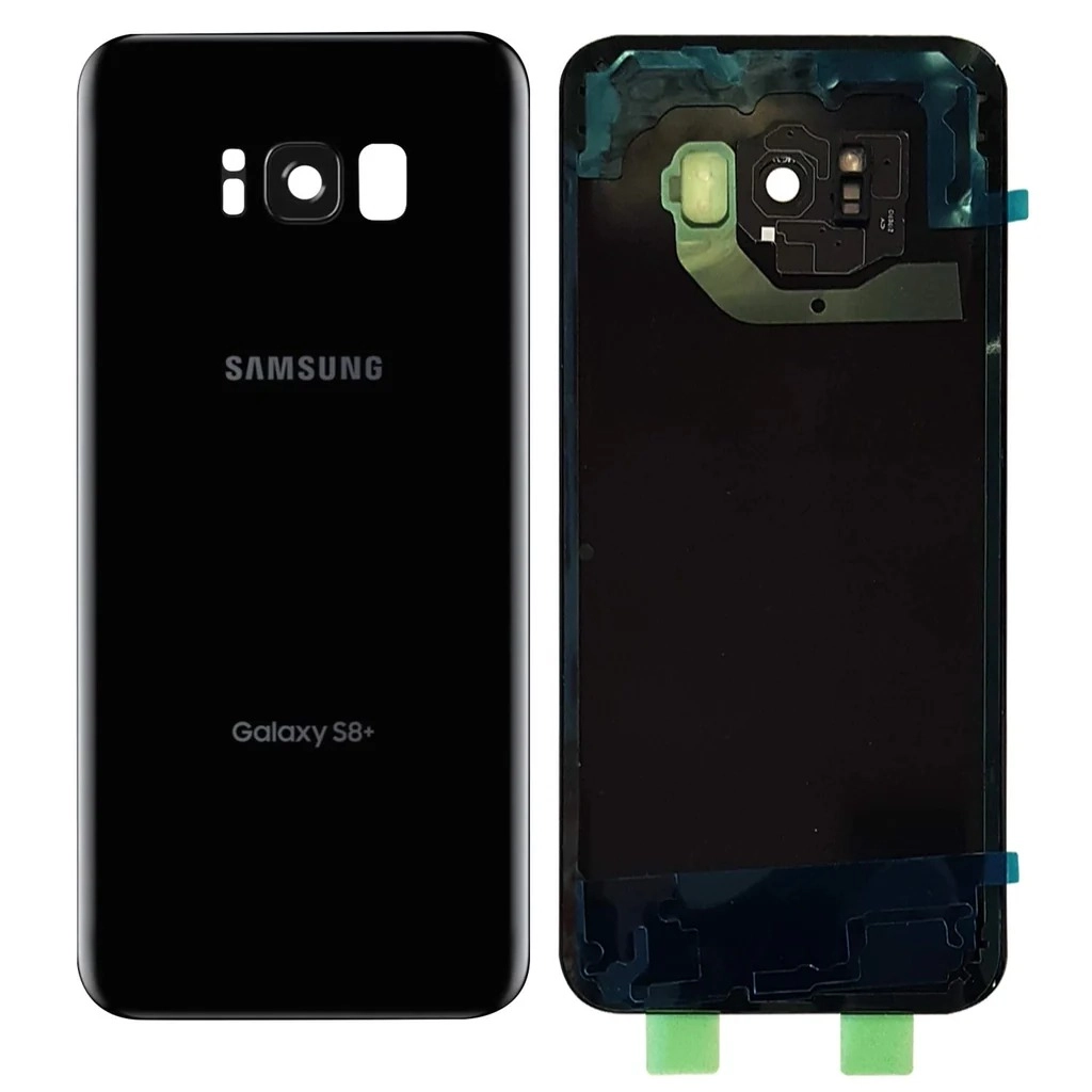 glass back sam s8+ Midnight Black
