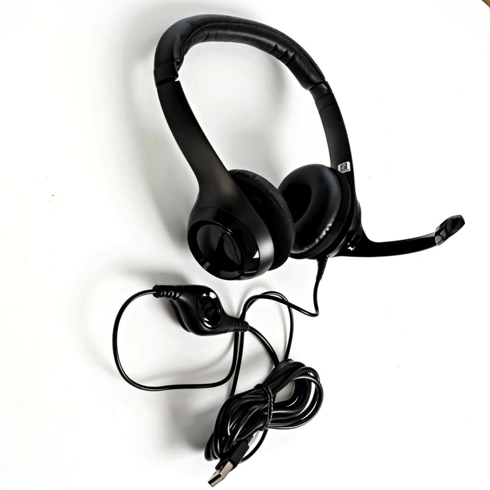 Logitech Headset H390 USB Wired with Mic Black