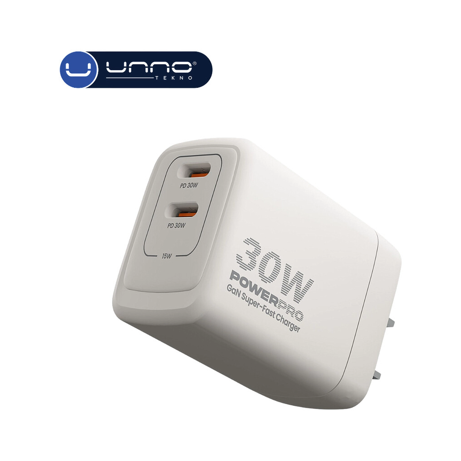 Unno Wall Fast Charger PD30W Dual Port Type C - PW5058WT