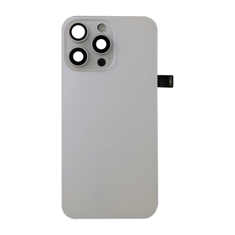 glass back iphone 15 Pro Max Light Gray