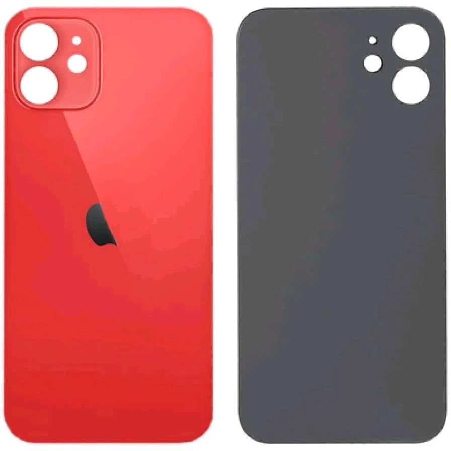 glass back iphone 12 Red