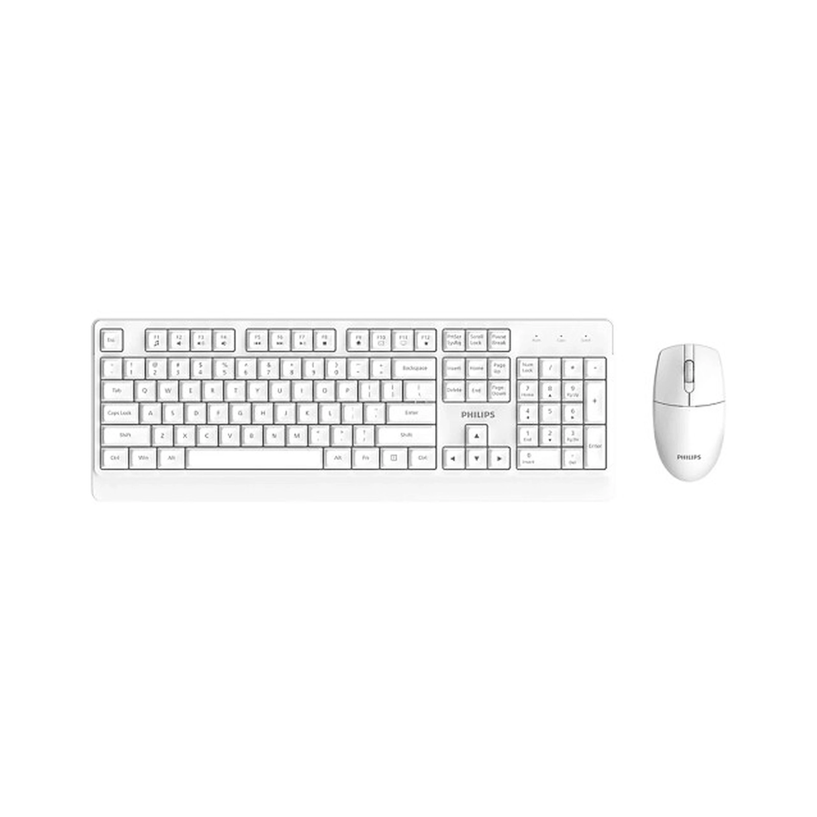 Philips C501 White Wireless Keyboard+ Mouse