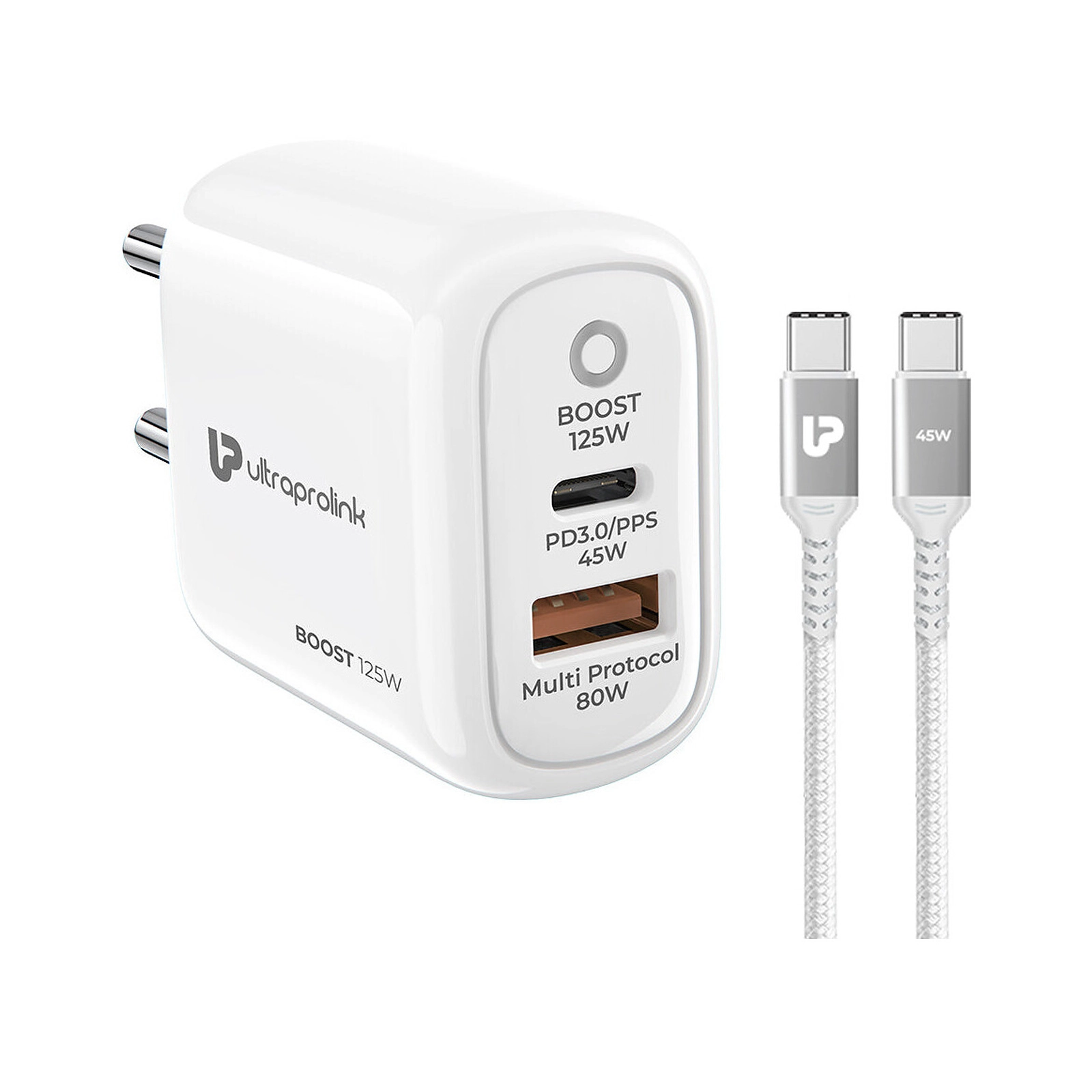 25w/120w total Fast Charger 2 ust+ 3pD