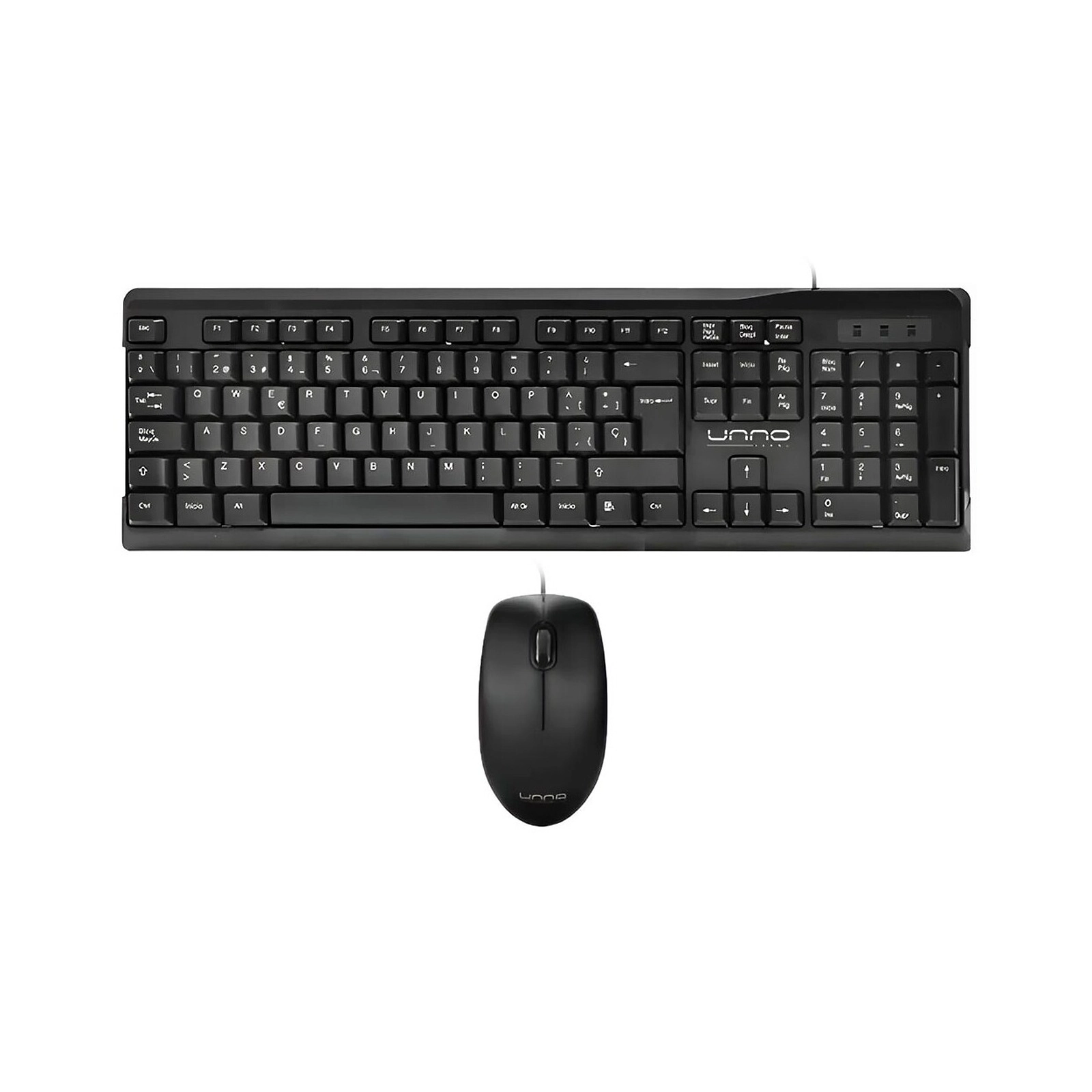 Unno Keyboard Klass USB Spanish - KB6701BK