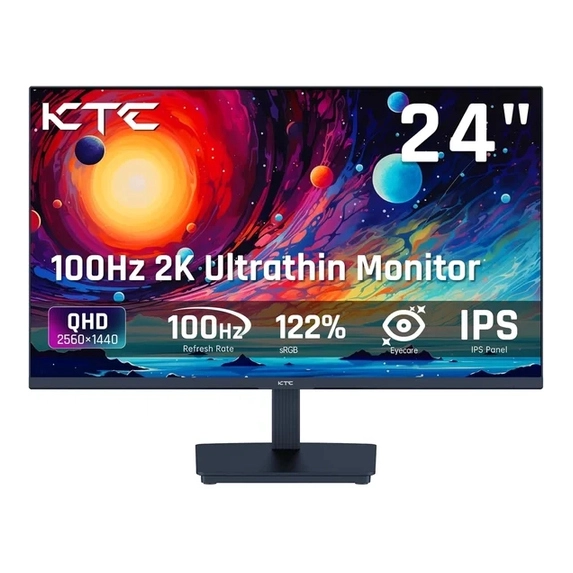 KTC 24 Inch 1080P Full HD Computer Monitor, 100Hz Gaming Office Monitor