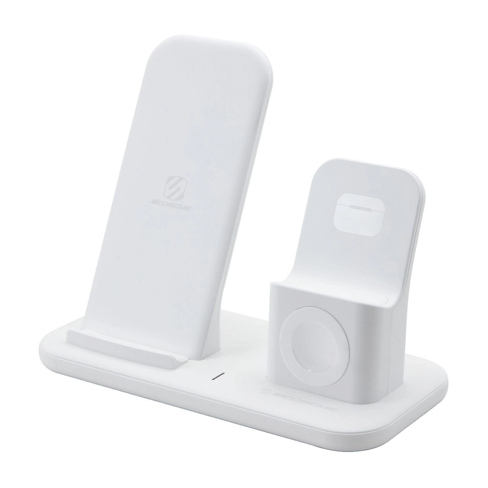 Scosche Base 3 in 1 White Wireless charging Dock