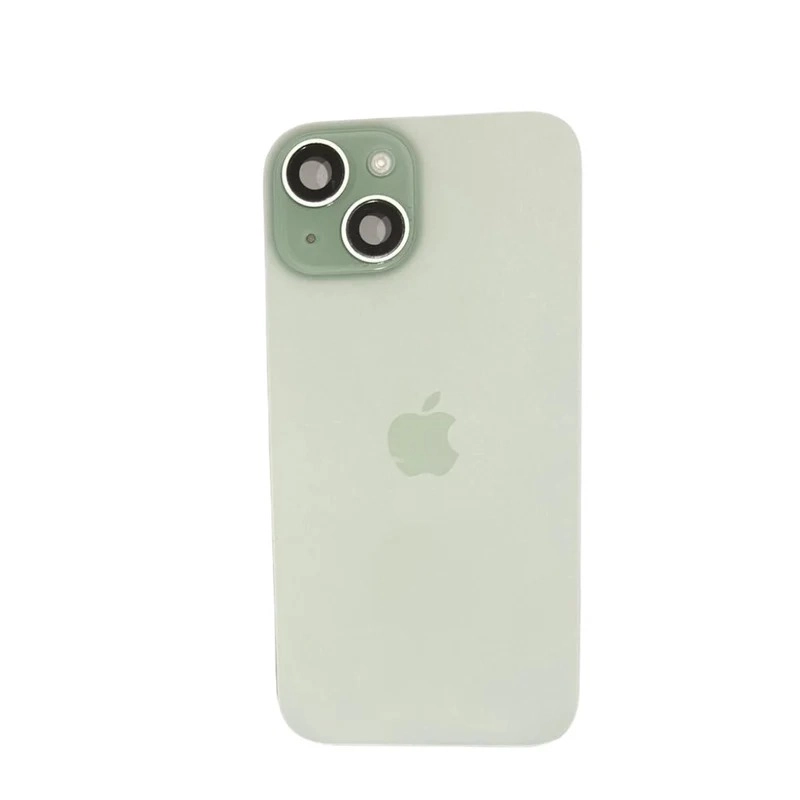 glass back iphone 15 Green