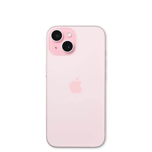 glass back iphone 15 Pink
