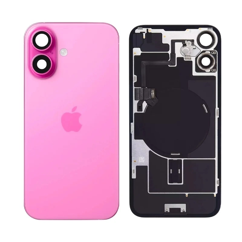 glass back iphone 16 Pink
