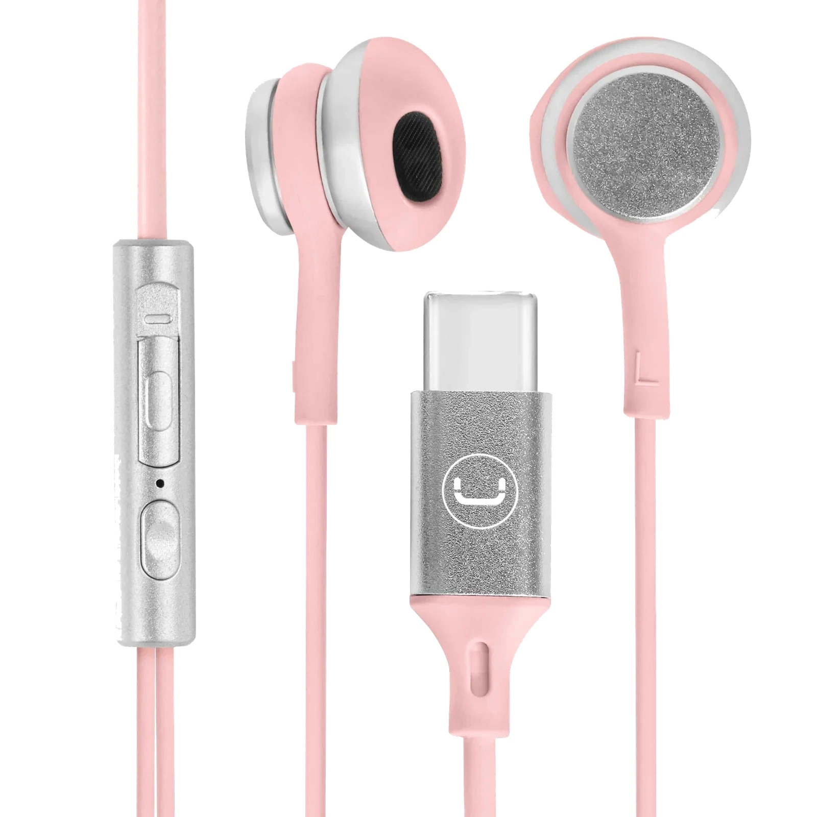 Unno Earbuds Ultra Type C with MIC pink - HS7005PK