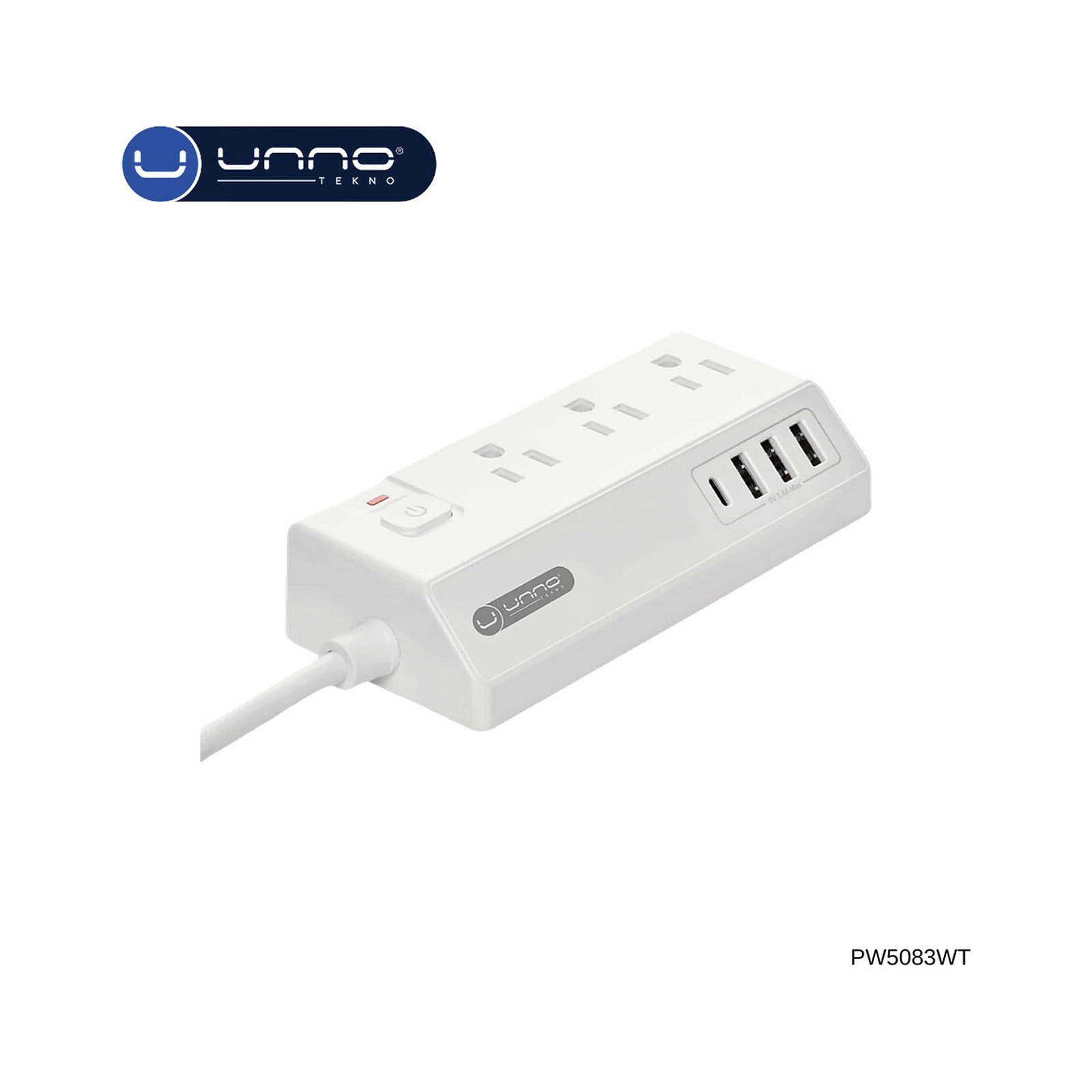 Unno Powerstrip outlets pw5083wt