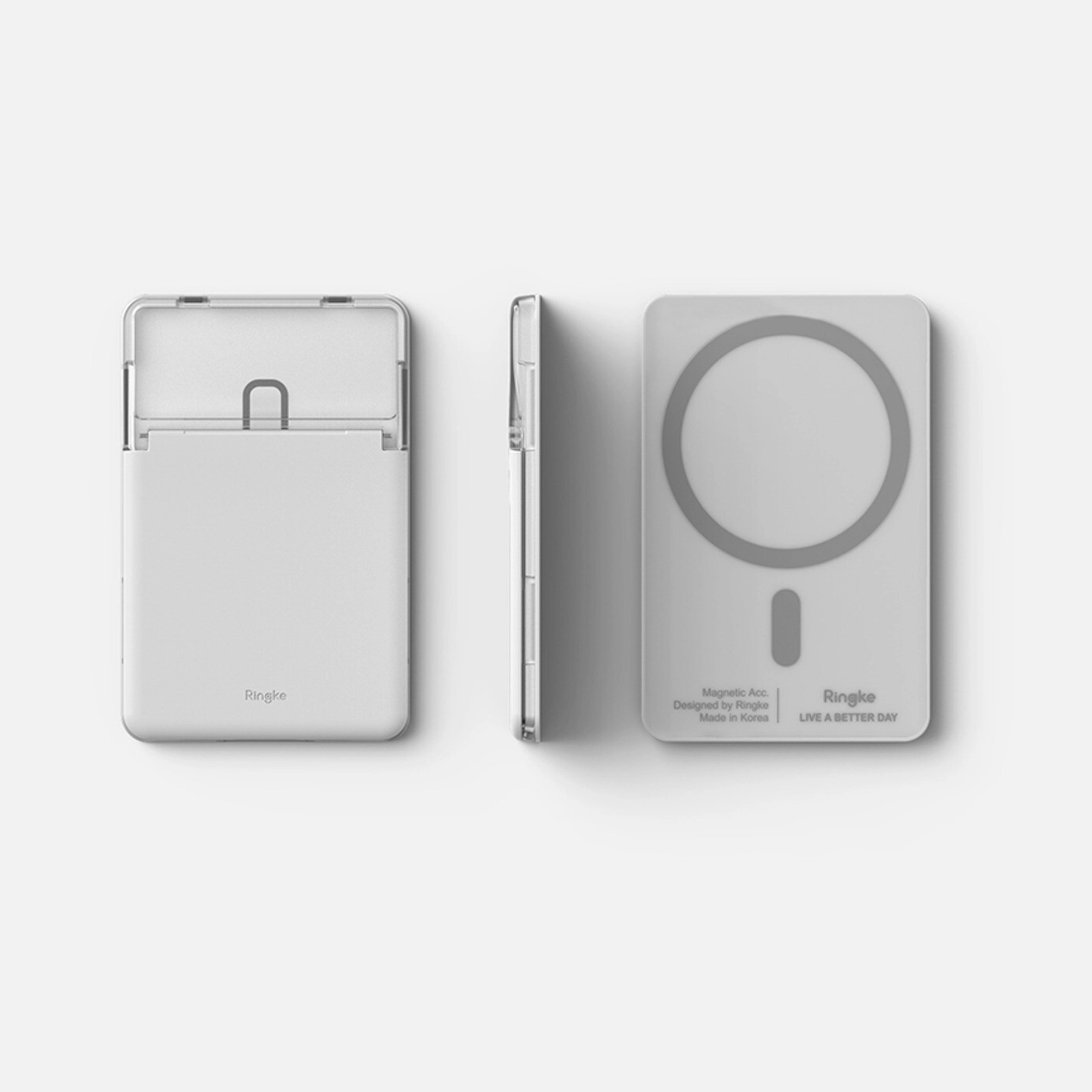 Ringke Magnetic Card Holder for Magsafe- Clear Mist