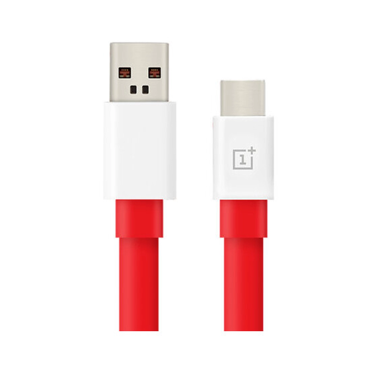 OnePlus 1m USB to USB-C charge and sync warp cable - red/white