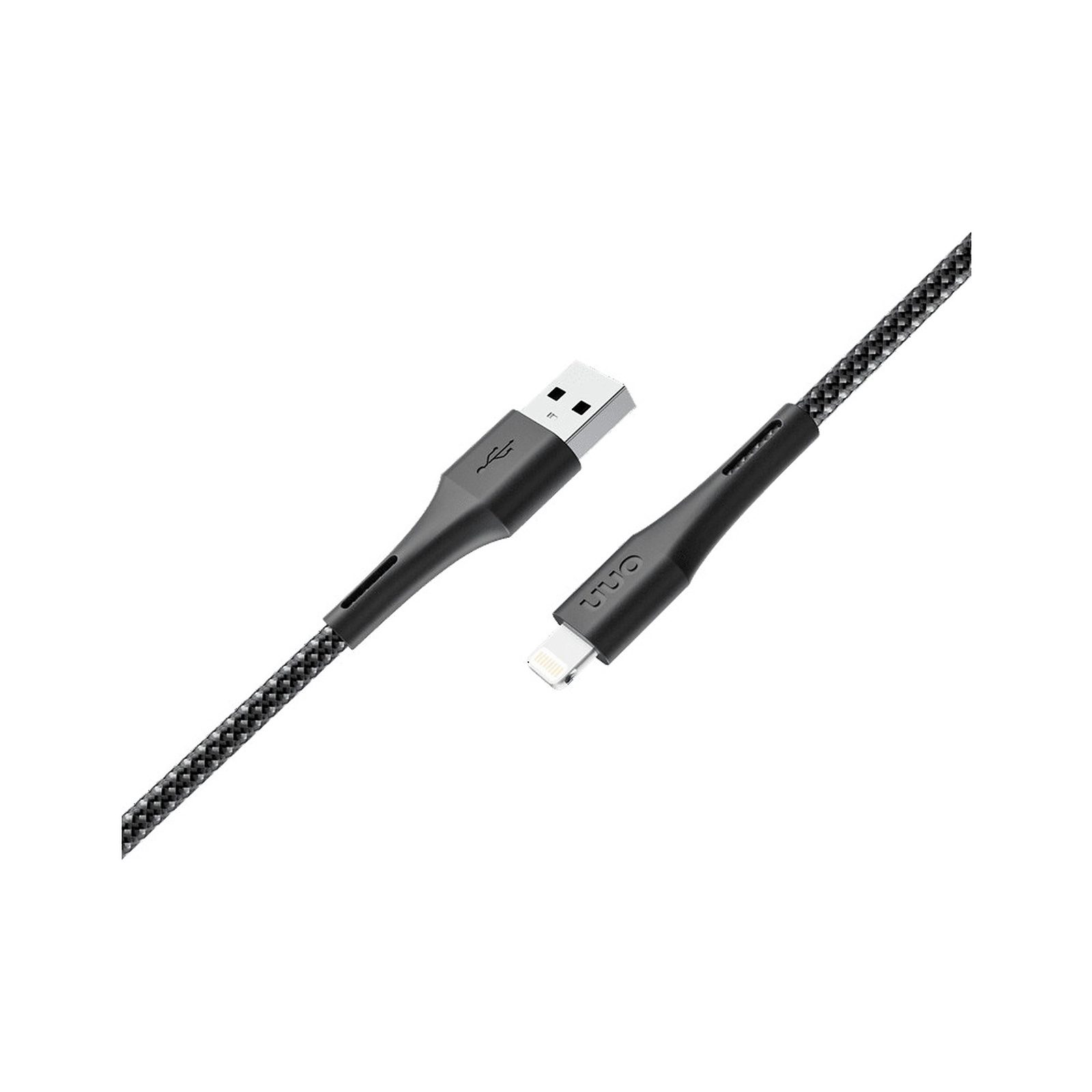 AON USB to Lightning MFI 10FT/3M BRAIDED NYLON FIBER - BLACK
