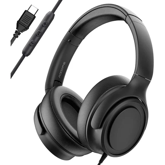 Unno Ace 5+ stereo headset usb-c HS7206BK