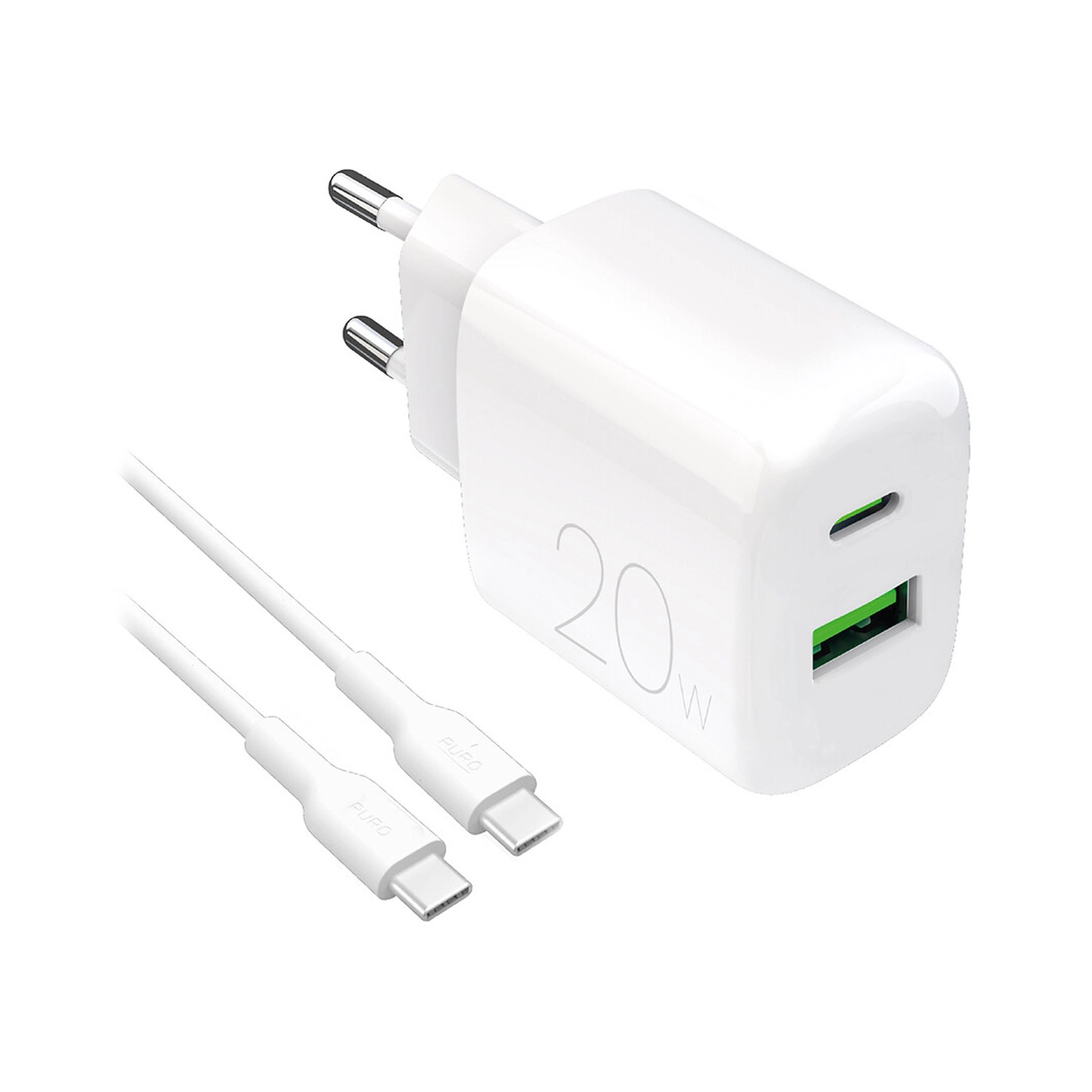 Unno Power Pro 20W dual port charger Adapter PW5062WT