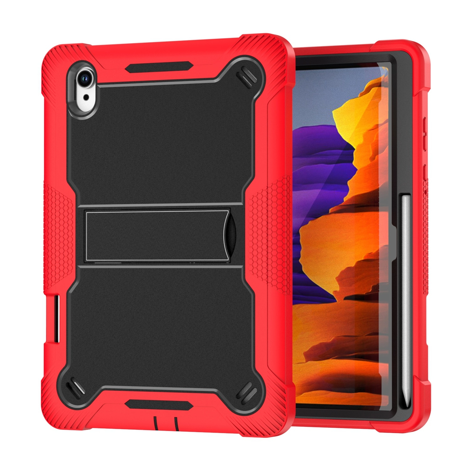 Case For Samsung Galaxy Tab S9 / S9FE / S10FE (QBTBTF-TabS9-Red)