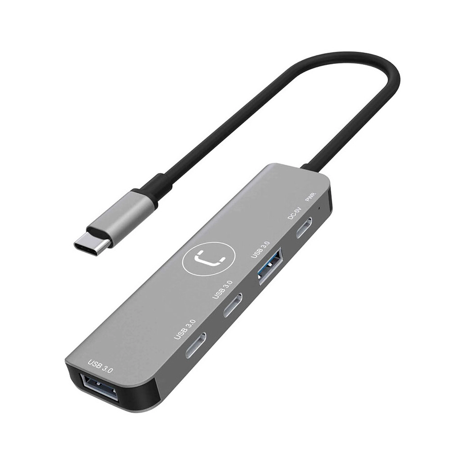 Unno Hub 4-Ports Dual A & C to USB A 2.0*3 & 40 USB A 3.0*1 - HB1014GY