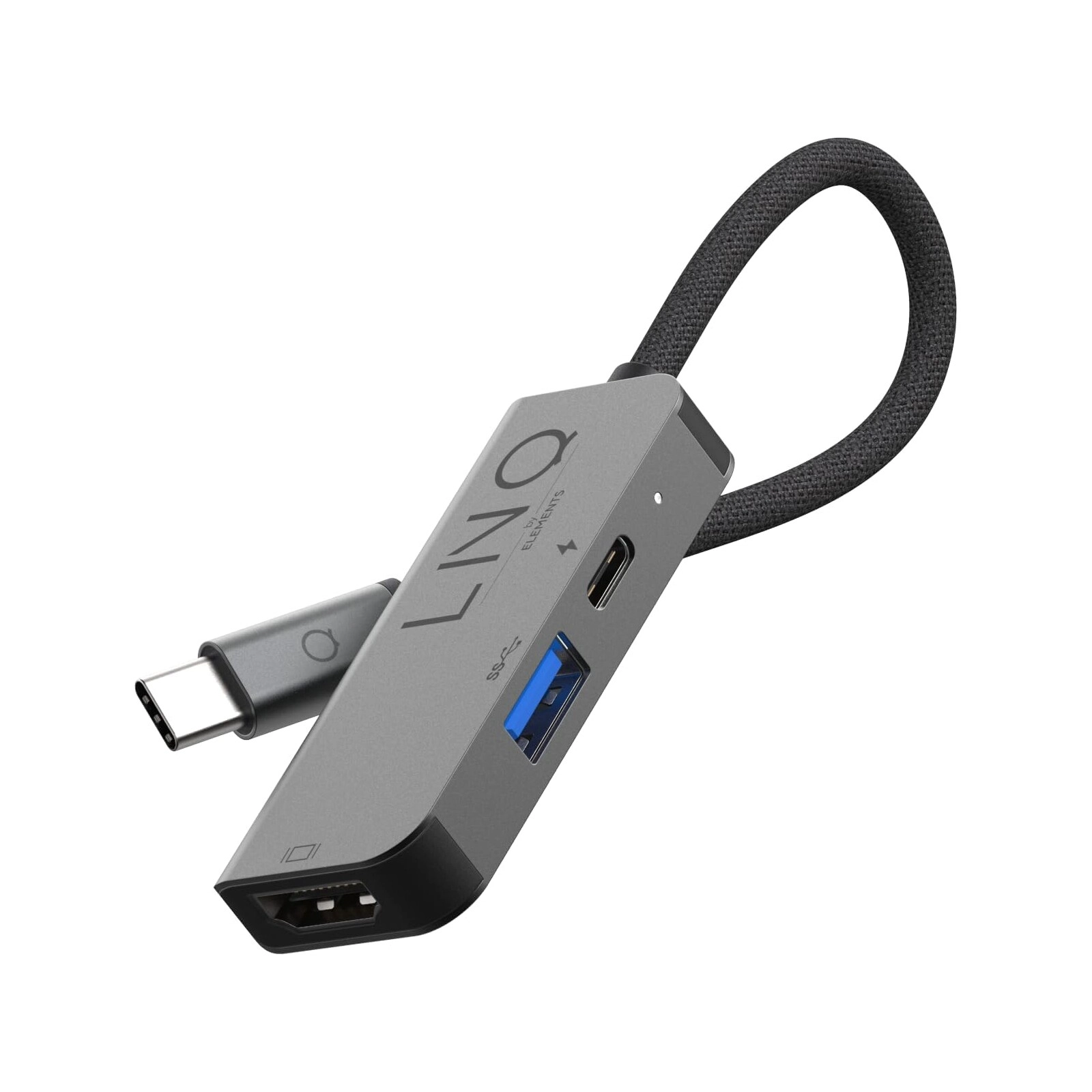 Unno 3-in-1 to USB-C hub - HB1101GY