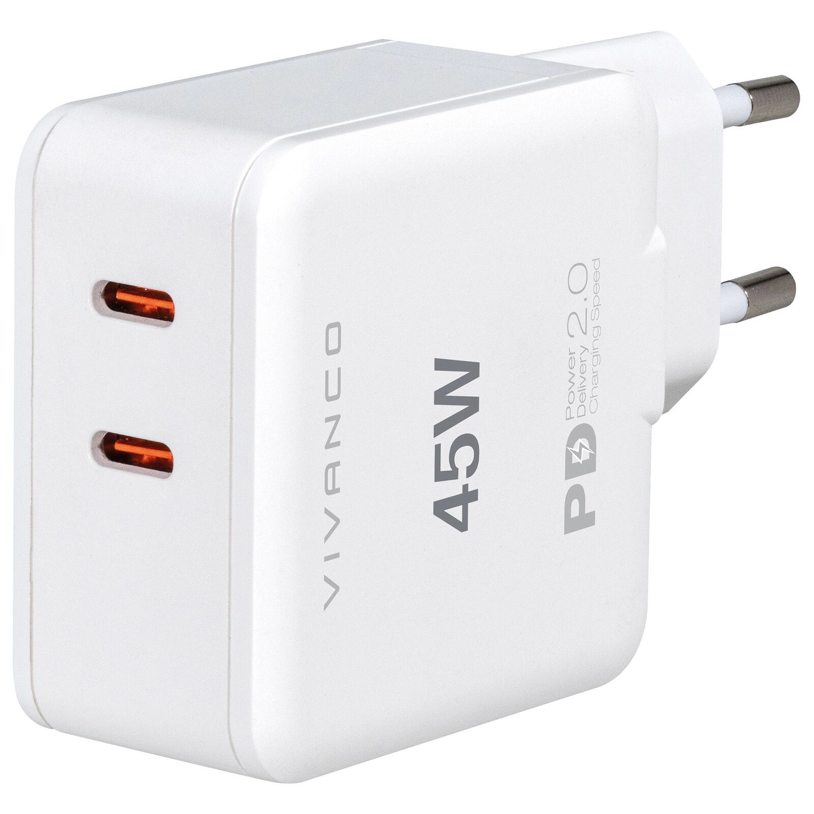 Unno PowerPro slim super-fast dual port 45W charger PW5069BK