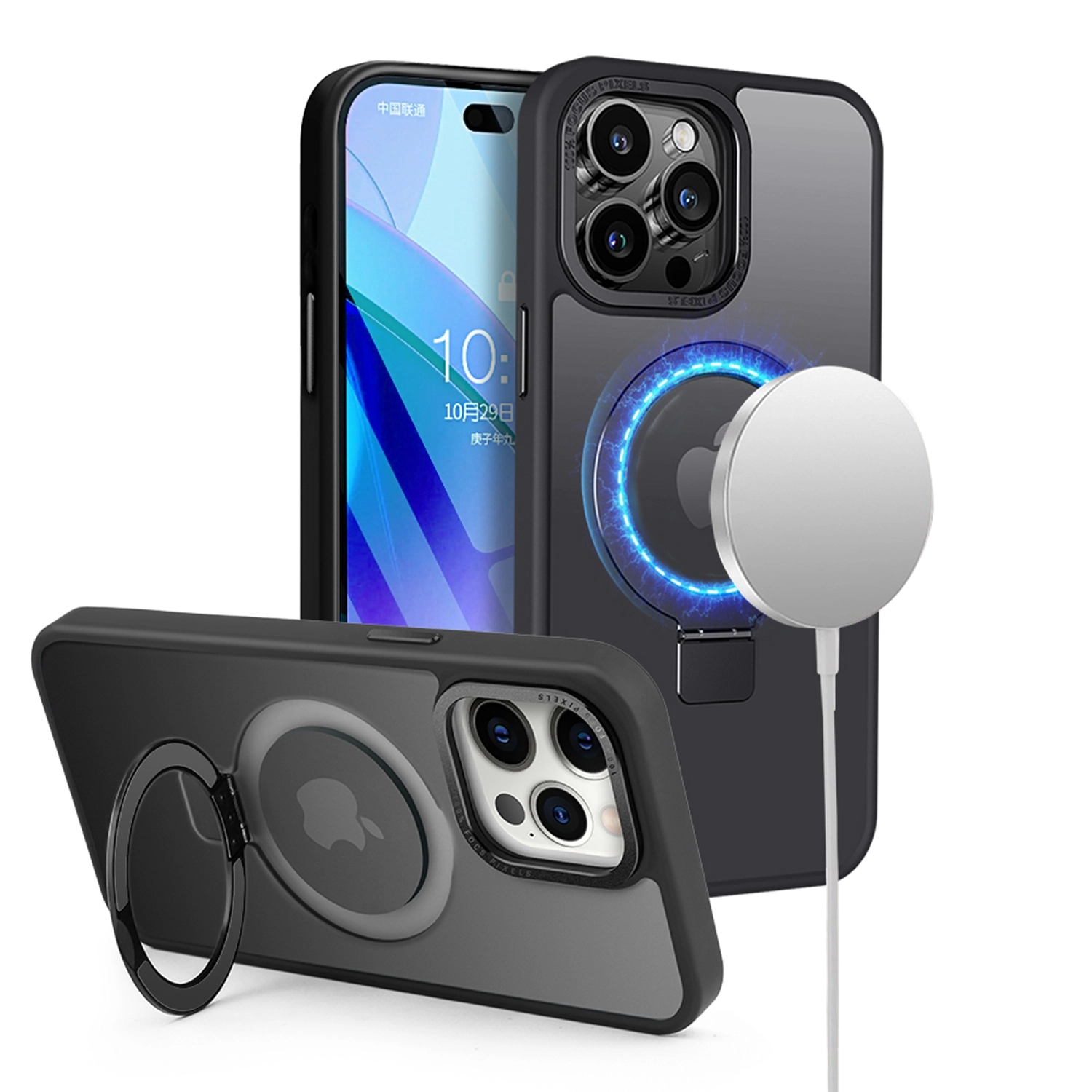 Case For iPhone 13 Pro Max (MGMETL-ip13max-BK)