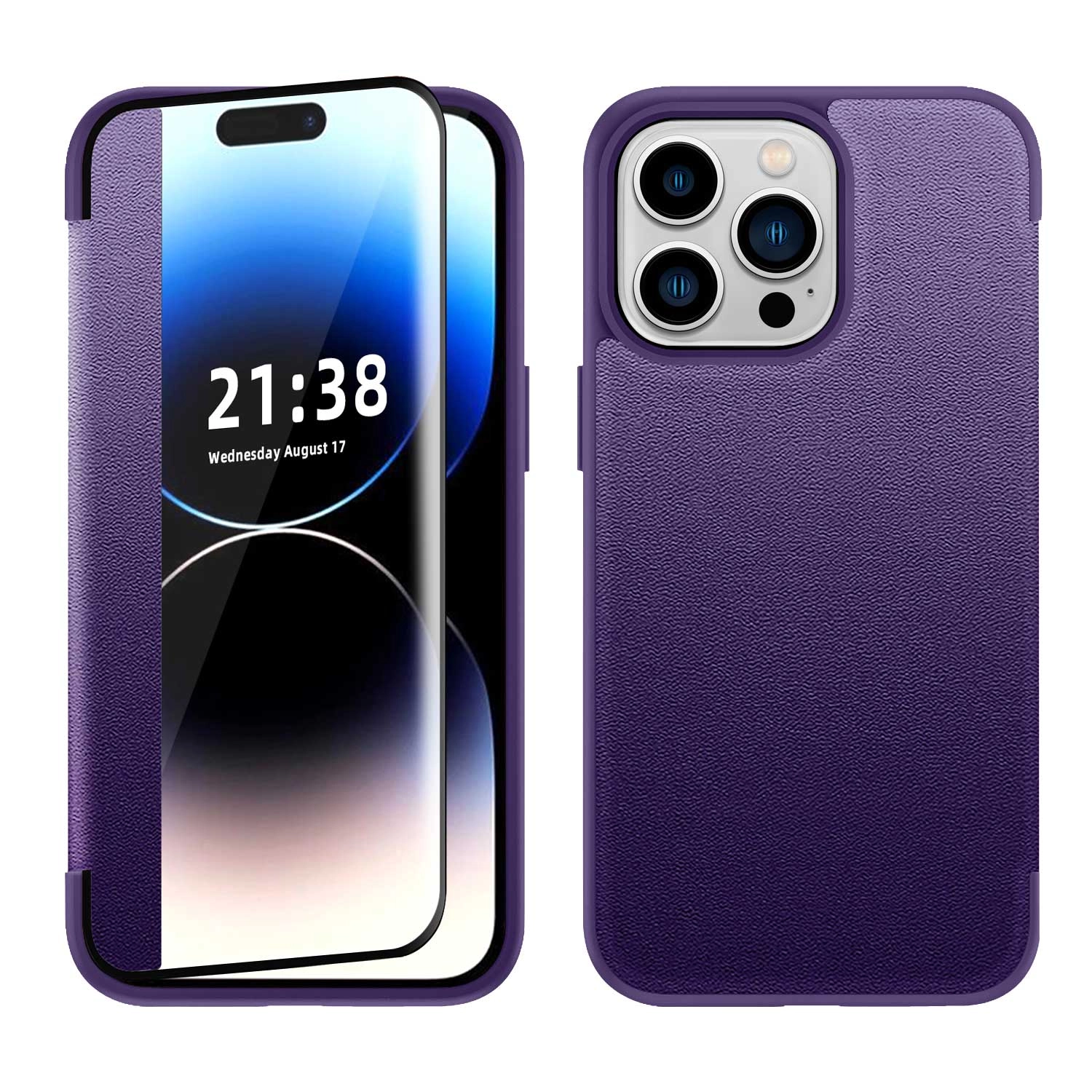Case for iphone 15 pro(QBFLAP-15PRO-DPrp)