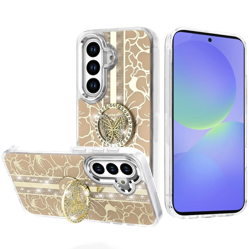 Case For Samsung A36/A56 (QBSPLNDXFLR-A36-Gold)
