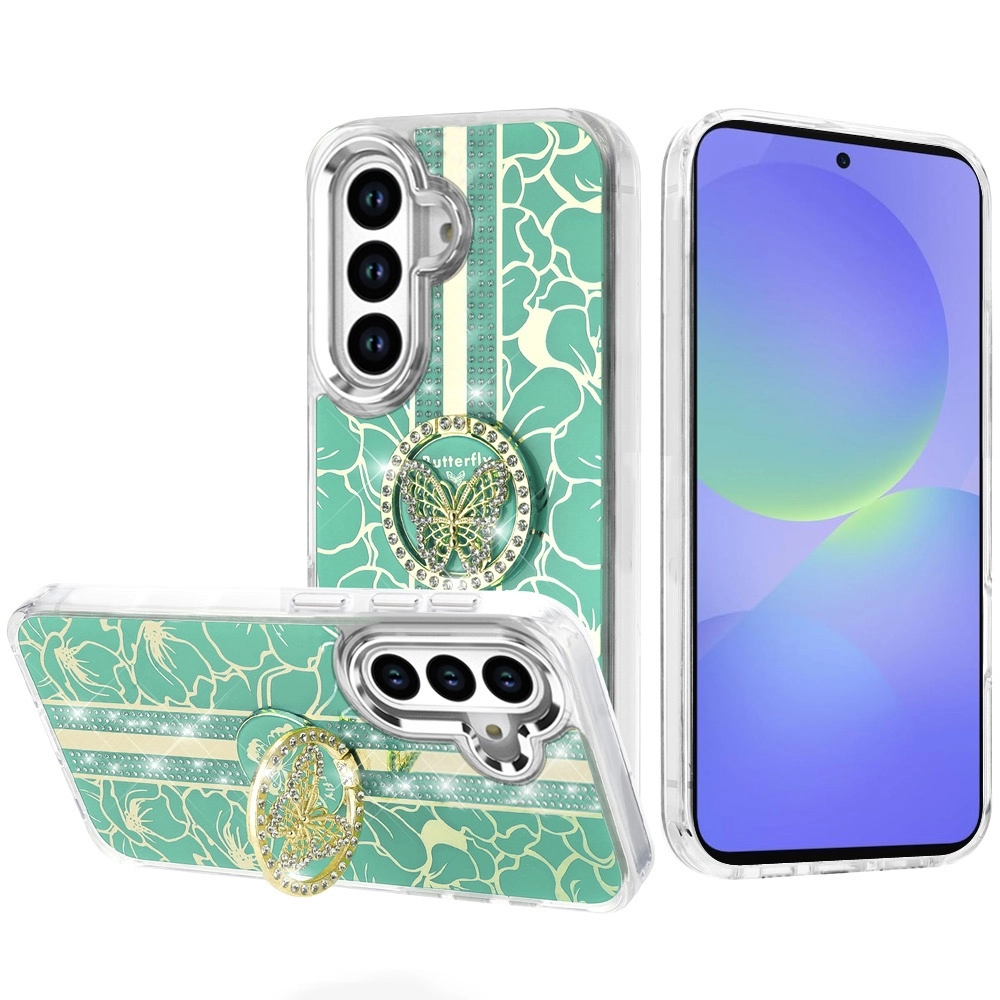 Case For Samsung A36/A56 (QBSPLNDXFLR-A36-LGrn)