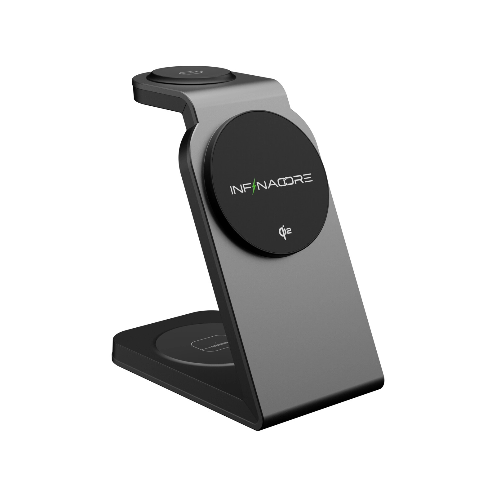 InfinaCore 3-in-1 Charging Station for Apple Devices - Black