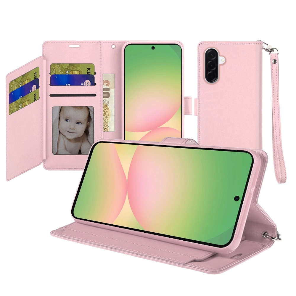 Case For Samsung A57 Wallet ID (QBWMS-A57-RGold)