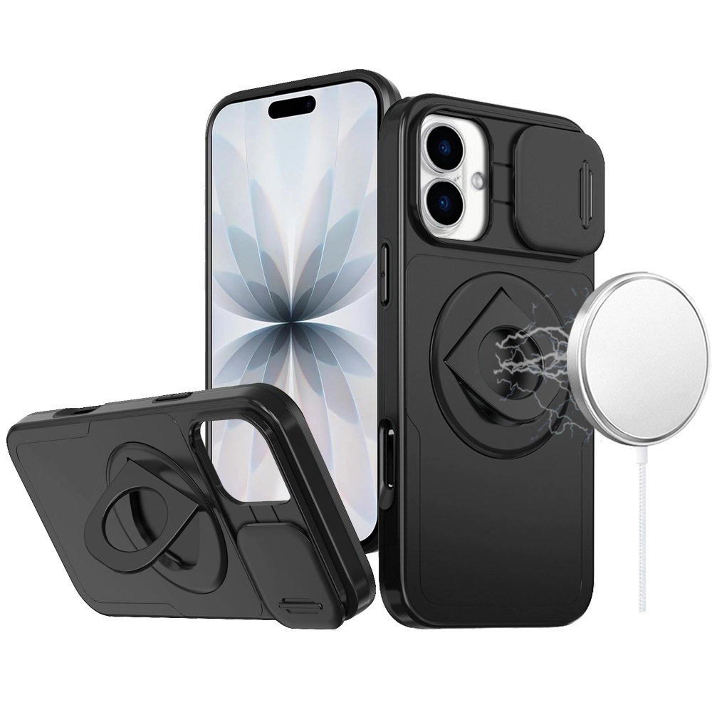 Case For iPhone 16 (MGTRNDY-iP16-BK)