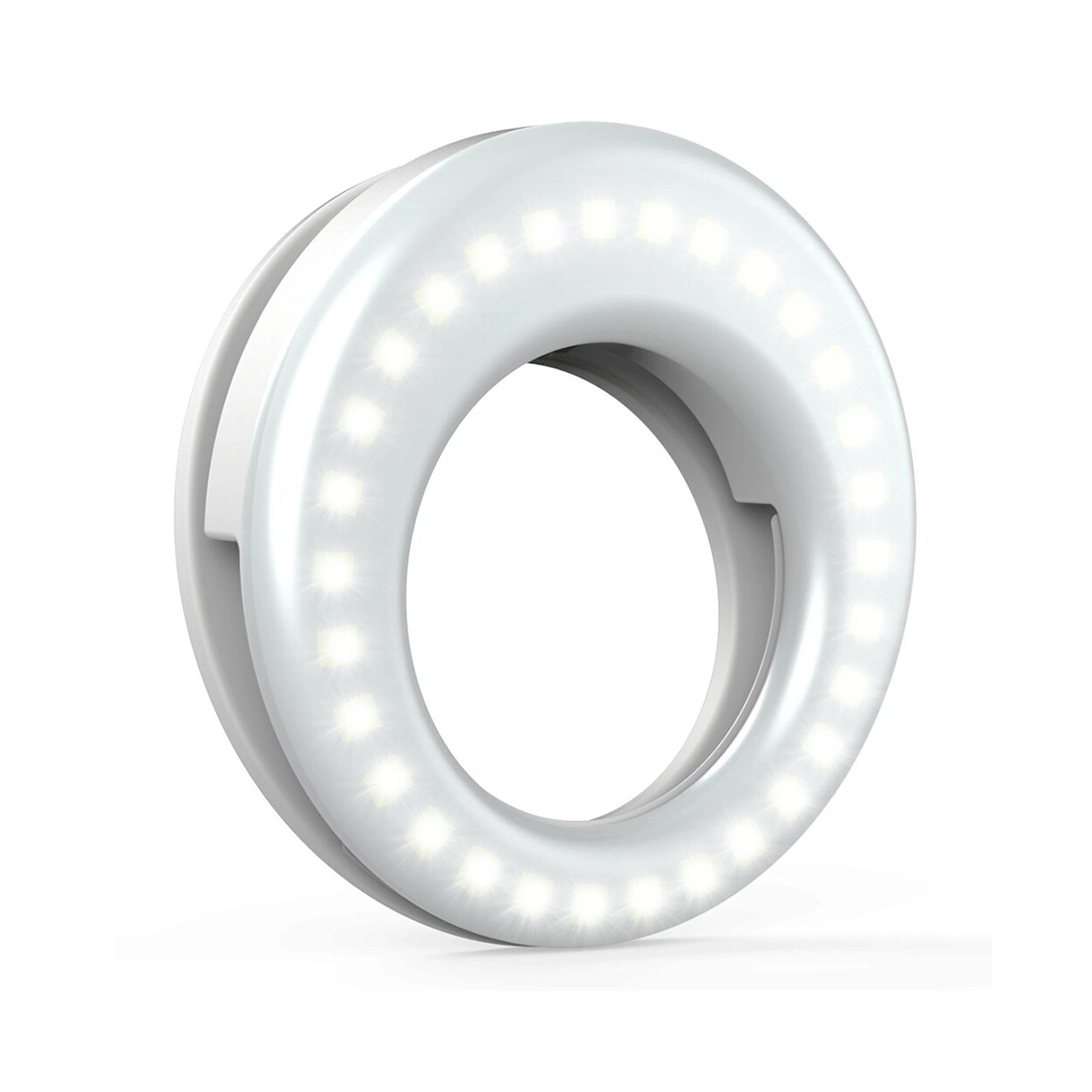HYPE SELFIE LIGHT RING CLIP - FITS MOST PHONES - 36 LEDS - WHITE