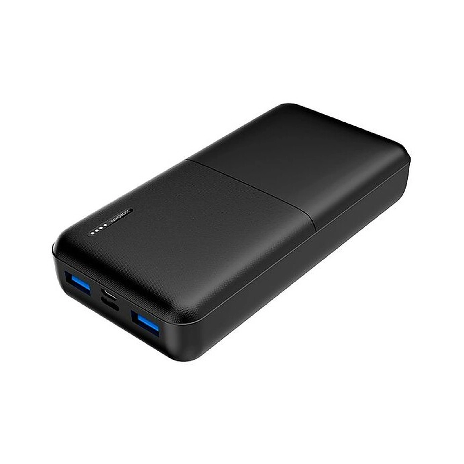 Advanctech 20W 20,000 Mah PD Power Bank with Dual USB A USB C Ports in Black - UPTO 4 CHARGES - TYPE C CABLE INCLUDED (D1)