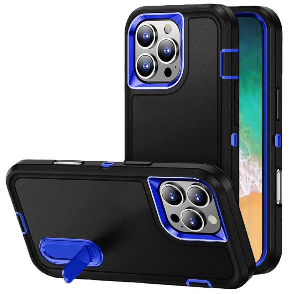 Case For iPhone 16 Pro Max (QBPEAK-Max16-BKBlue)