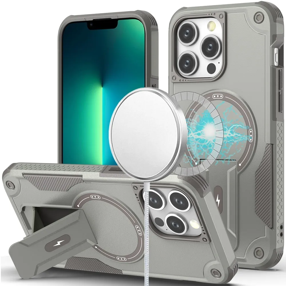 Case for iPhone 13 Pro Sturdy Bracket Kickstand (MGBRKT-ip13pro-GR)