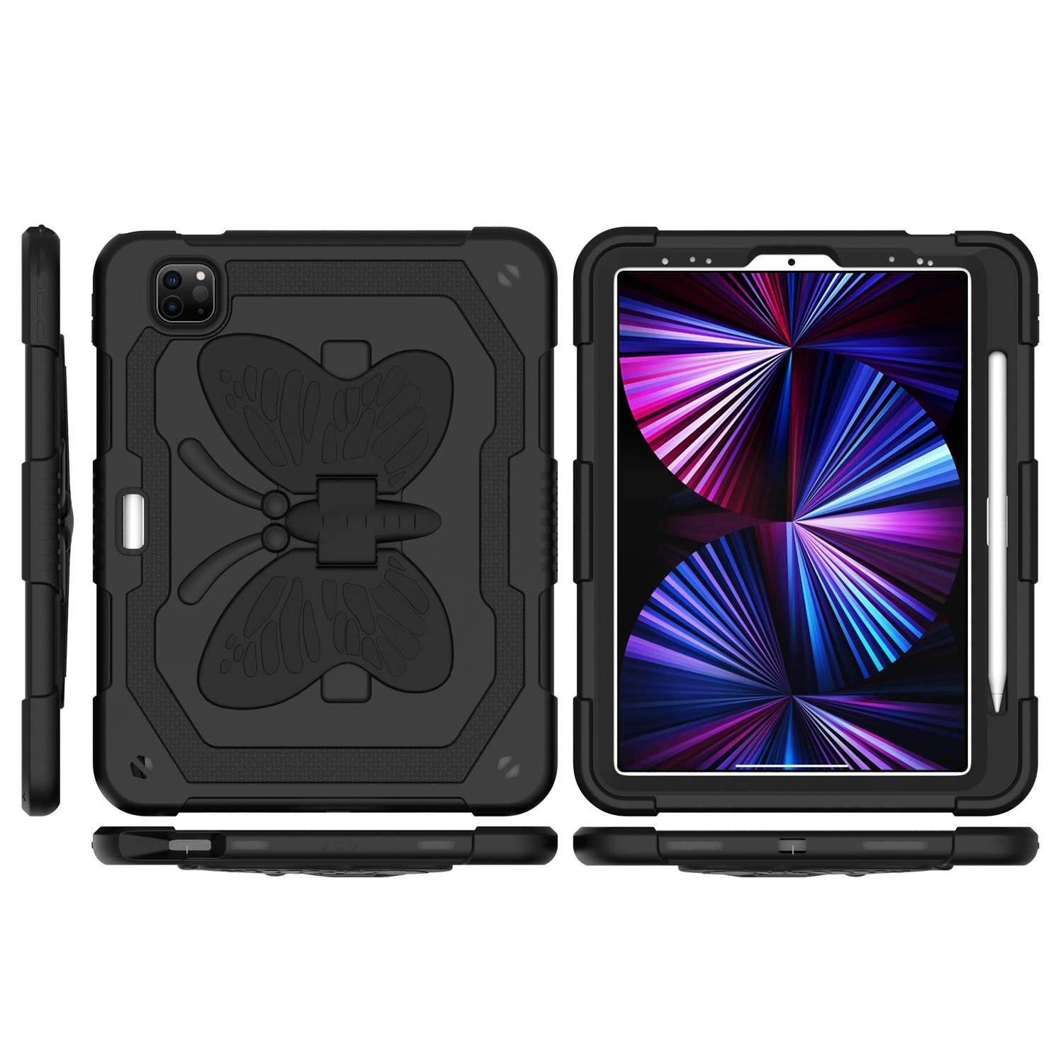 Case For iPad 2025 / iPad 10th Gen (QBBFTB-iPD10gen-BK)