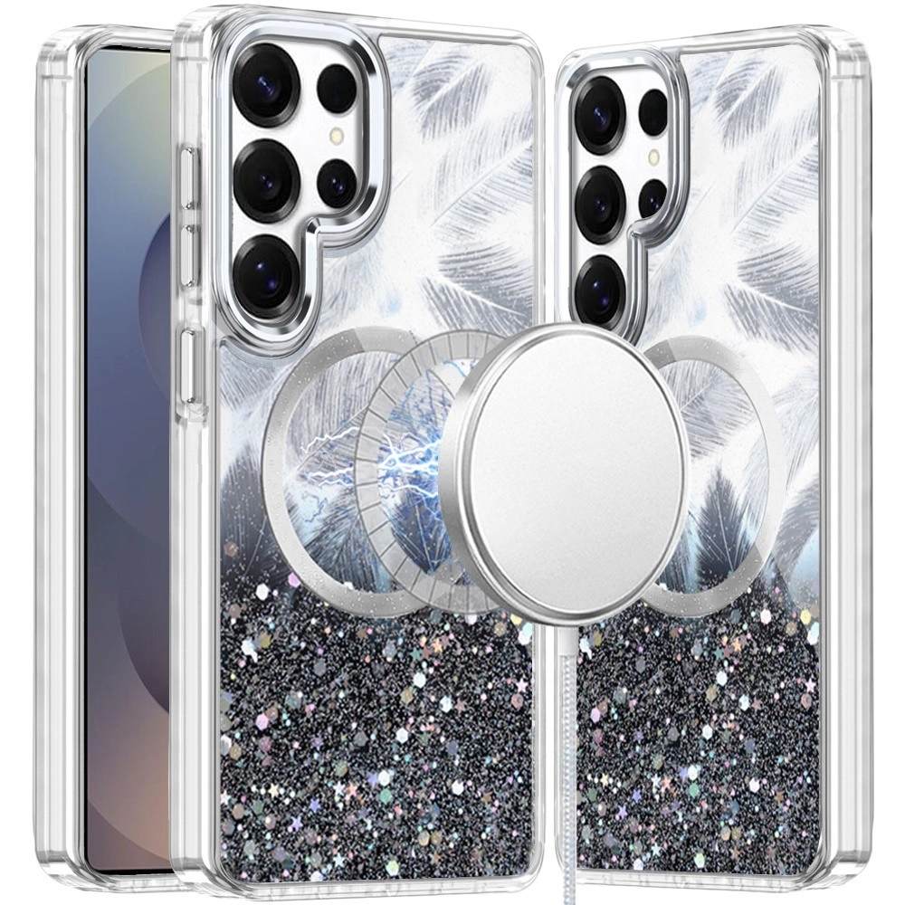 Case For iPhone 12 Pro Max 6.7 Epoxy Glitter Shimmer [ (MGPOXY-iP126.7-BK)
