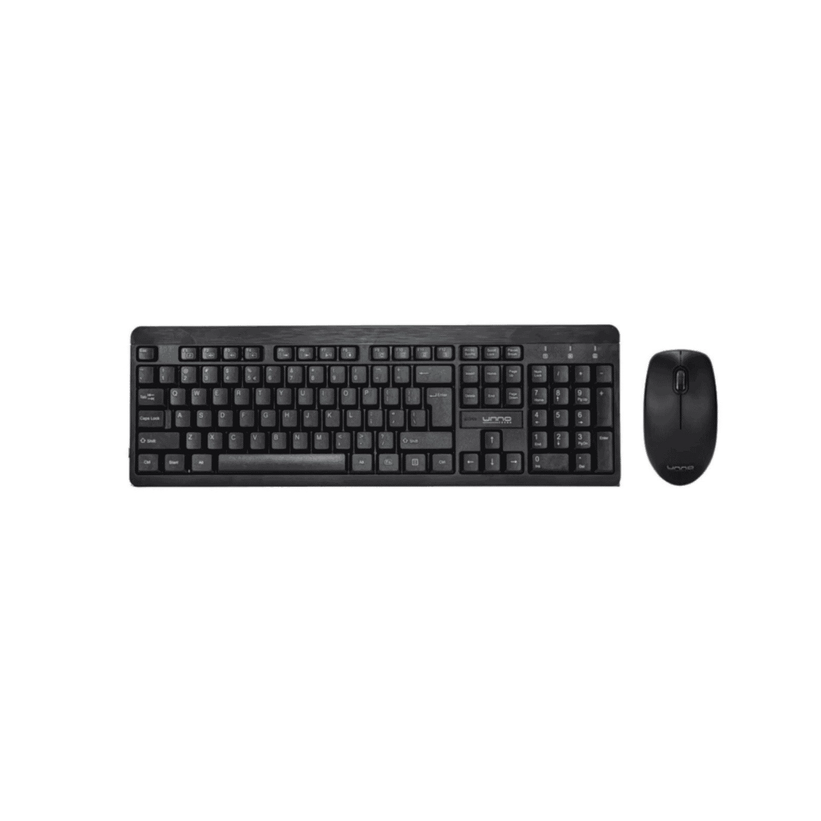 Unno Keyboard & Mouse Combo Klass Wireless English - KB6747BK
