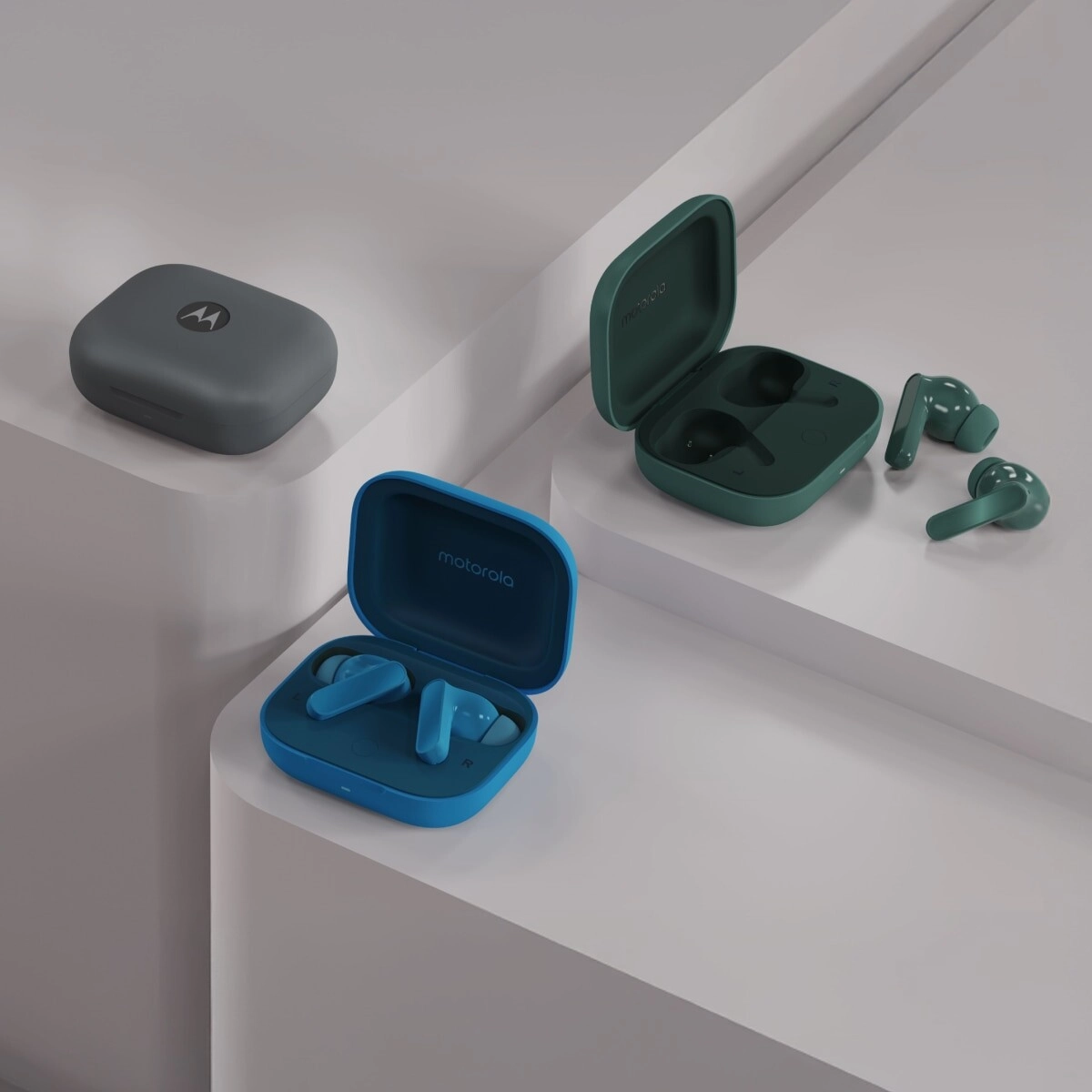 Motorola Moto buds BASS blue