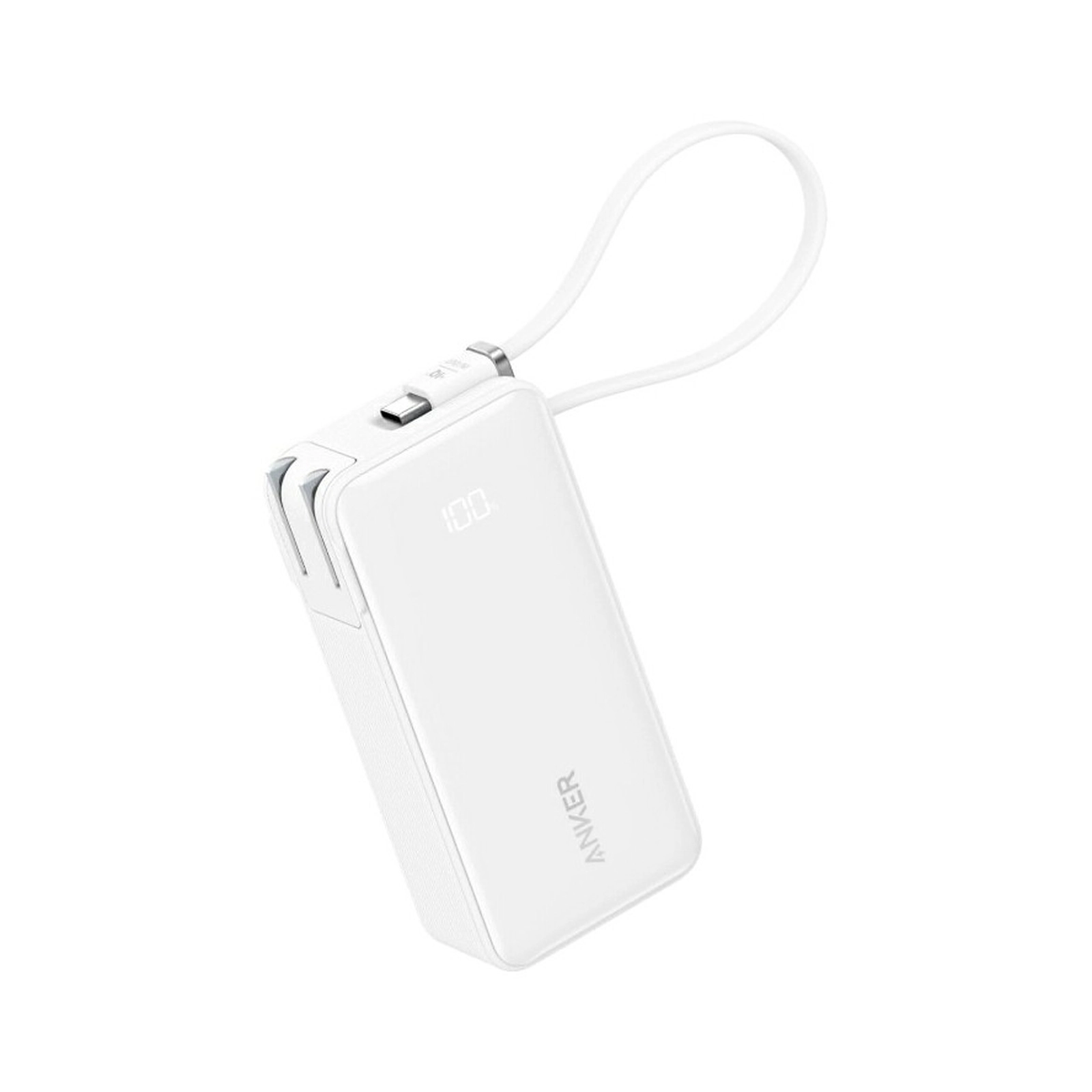 Anker PowerBank 30W 10,000 mAh Build in Cable Digital Display